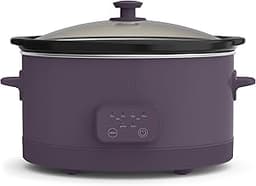 bella 6.0 Qt Programmable Slow Cooker, Ceramic Nonstick Coating, Adjustable Temperature & Cooking Times, Dishwasher S...