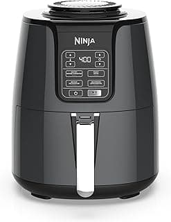 Ninja AF100C Air Fryer, 4-Qt Capacity, Non-Stick, Air Fry, Roast, Reheat, Dehydrate, Charcoal Grey (Canadian Version)...