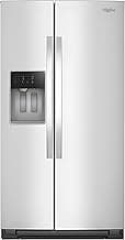 Whirlpool WRSC5536RZ 20.59 Cu. Ft. Stainless Side-by-Side Counter-Depth Freestanding Refrigerator