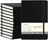 COMIX 12 Pack Lined Journal Notebooks for Work, 240 Pages, Medium 5.5" x 8.3", Hardcover Journaling Notebook for Wome...