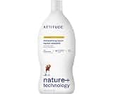 ATTITUDE Dish Soap, EWG Verified, Plant-Based & Vegan Dishwashing Liquid, Naturally Derived, Citrus Zest, 23.7 Fl Oz