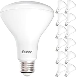 Sunco 12 Pack BR30 LED Bulb Flood Light, E26, 11W=65W, 2700K Soft White | 850LM, Dimmable, Indoor, Home, Bedroom, Kit...