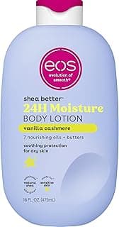 eos Shea Better Body Lotion Vanilla Cashmere, 24-Hour Moisture Skin Care, Lightweight & Non-Greasy, Natural Shea, Veg...