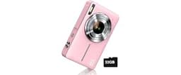 Digital Camera, FHD 1080P Digital Point and Shoot Camera with 16X Zoom Anti Shake, 32GB Card, Compact Small Camera fo...