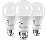A19 LED Light Bulbs, 100 Watt Equivalent, 15W Daylight White 5000K, 1500 Lumens, E26 Standard Base, No Flicker Energy...
