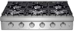AAOBOSI 36-Inch Gas Cooktop with 6 Burners, 78,000 BTU Built-In Stainless Steel Rangetop, Freestanding Commercial Coo...