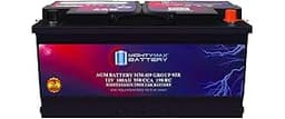 Mighty Max Battery MM-H9 Start and Stop Car BCI Group 95R 12V 100AH, 190RC, 950CCA Rechargeable AGM Car Battery