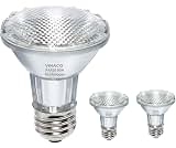 Vinaco Par20 Bulb 50 Watt 2 Pack, High Output Halogen 50W Floodlight, Warm White 3000K Dimmable E26, Long Lasting for...