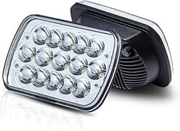 5x7In 7x6 LED Headlights 2PCS DOT Approved High/Low Beam Rectangle
