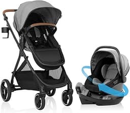 Evenflo Shyft Intuiti Travel System with Revolve180 LiteMax™ NXT Rotating Rear-Facing Lightweight Preemie and Infant ...