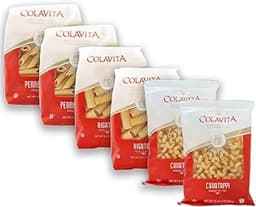 Colavita Pasta Variety Pack, Cavatappi Penne & Rigatoni, 1 lb Each