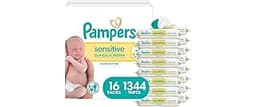 Pampers Baby Wipes, Sensitive, Water Based Wipe, Clinically Proven, Hypoallergenic, and Unscented for Babies, 1344 Wi...