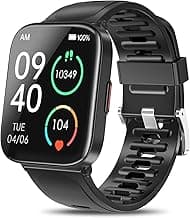 DUREXO Smart Watch, 5ATM Waterproof Fitness Men's Smartwatch, 1.69'' Touch Screen Fitness Watch, Multi-Sport Mode Sma...