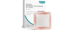 Dimora Silicone Super Absorbent Wound Dressings - Gentle Adhesive Bandages with Ultrasorb Polymer,Heavy Exudate Wound...
