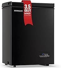 DEMULLER Deep Freezer Chest 3.5 Cubic Feet Freezers with Temperature Display Panel Mini Freezer with Removable Basket...