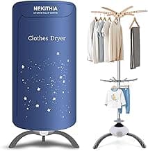 Portable Clothes Dryer, 900W Fast Drying & Large Load Capacity for Laundry and Shoes - Compact Mini Dryer Machine for...