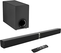 Sound Bar with Subwoofer,120W Sound Bar Bluetooth 5.3 Soundbar Surround Sound System, Detachable Home Theater Speaker...