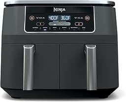 Ninja Foodi 6-in-1 8-qt. (7.6L) 2-Basket Air Fryer DualZone Technology, Match Cook & Smart Finish to Roast, Broil, De...