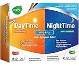 AXIV Day & Night Cold & Flu Medicine Combo Pack Softgels, Daytime & Nighttime Relief for Headache, Fever, Sore Throat...