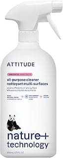 ATTITUDE All Purpose Cleaner Spray, EWG Verified, Vegan, Made with 94% Plant-Based Ingredients, Streak-Free for Kitch...