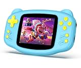 16 Bit Handheld Game for Kids-Preloaded 300 Retro Video Games,3.2" HD Screen,Portable Retro Gaming Console with Adjus...
