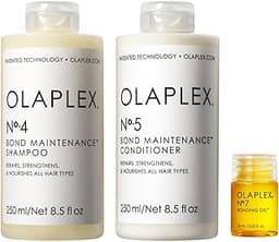 OLAPLEX Wash & Shine Hair Kit | Shampoo & Conditioner, Bonding Oil