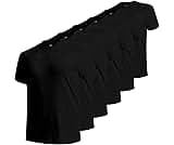 BAMBOO COOL Men's Undershirts Moisture Wicking Crewneck T Shirts, Breathable Stretch Soft Tees for Men, 6 Pack