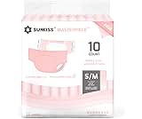 SUNKISS Masterpiece Adult Diapers with Tabs, Unisex Disposable Incontinence Briefs for Women and Men, Odor Control, P...