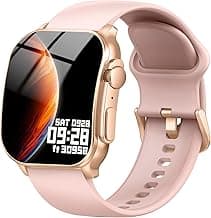 Smart Watch, 2.01" AMOLED Curved Touchscreen Fitness Watch for Women, IP68 Waterproof, 24/7 Heart Rate/Sleep Monitor,...