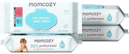 Momcozy Baby Wipes-Extra Large Size Design, 99% Water Based, Unscented & Hypoallergenic, Cleansing & Moisturizing Bab...