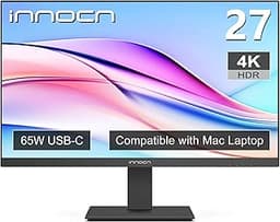 INNOCN 27" 4K USB-C Monitor for Laptop MacBook/Mac mini - 16:9 IPS 3840 x 2160 Display, HDR400, DeltaE<2, DisplayPort...