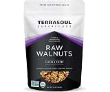 Terrasoul Superfoods Raw Organic Walnuts, 16 Oz - Chandler Variety | Fresh | Light Color