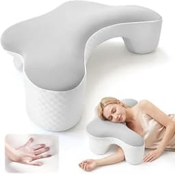 Side Sleeper Pillow with Arm Hole - Memory Foam Neck & Shoulder Support | Ergonomic arm channel design provides comfo...