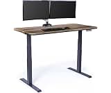 Vari Classic Electric Standing Desk – 60x30 – Reclaimed Wood/Slate | Height Adjustable Sit-Stand Desk, Dual Motor wit...
