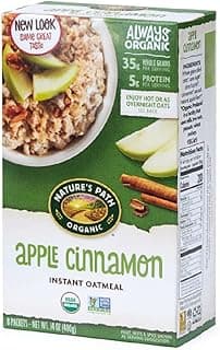 Nature's Path Organic Apple Cinnamon Instant Oatmeal, 400 g (Pack of 1), Non-GMO