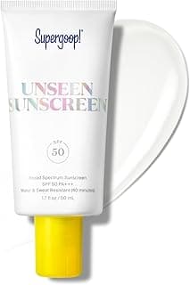 Supergoop! Unseen Sunscreen - Clear & Invisible Face Sunscreen + Broad Spectrum + Makeup-Gripping Primer - Weightless...