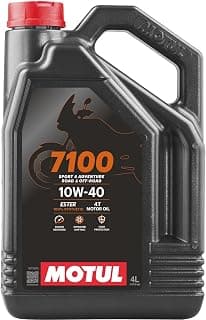 Motul 7100 4T 10W-40 Full Synthetic Motorcycle Oil - Ester Technology - API SP JASO MA2 Wet Clutch Safe - Engine and ...