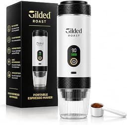Portable Espresso Machine, 4-in-1 Electric Travel Coffee Maker (White)