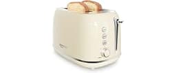 Toasters 2 Slice Retro Stainless Steel Toasters with Bagel, Cancel, Defrost Function and 6 Bread Shade Settings Bagel...