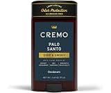 Cremo Palo Santo Aluminum Free Deodorant for Men, 48-hour Long Lasting Odor Protection, 2.65oz