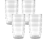 Tervis Clear & Colorful Tabletop 10oz Made in USA Double Walled Insulated Tumbler Travel Cup Keeps Drinks Cold & Hot,...