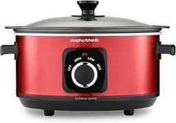 Morphy Richards Accents 3.5L Sear & Stew Slow Cooker, Shatter Resistant Non Stick Aluminium Pot, Single Pot Cooking, ...