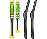 ZIXMMO QUALITY 26in + 22in Premium All-Season Windshield Wiper Blades for Original Equipment Replacement(Set of 2)