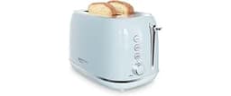 Retro 2 Slice Stainless Steel Toaster with 6 Bread Shade Settings, Bagel, Cancel, Defrost Function, Extra Wide Slot, ...