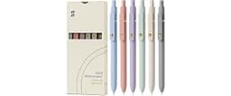 FIOVER Gel Pens 6pcs 0.7mm Fine Point Black Ink Quick Dry Pens | Smooth Writing Pens for Journaling, Nurse Aesthetic ...