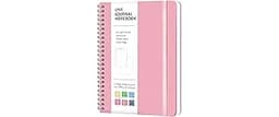 VALOME Journaling Notebooks, A5 Lined Spiral Notebook for Women & Men, 146 Pages College Ruled Hardcover Note Book fo...
