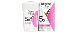 Degree Clinical Antiperspirant Deodorant Soft Solid, Summer Rose, 1.6 oz | For high-pressure and active days, provide...