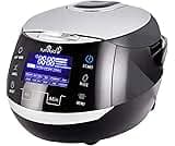 Yum Asia Sakura Rice Cooker with Ceramic Bowl and Advanced Fuzzy Logic (8 Cup, 1.5 Litre) 6 Rice Cook Functions, 6 Mu...