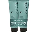Acure Ultra Hydrating Shampoo and Conditioner Set - 8 fl oz (2 Pack) | Moisturizing Set with Argan Oil for Women & Me...