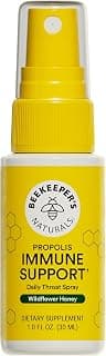 Beekeeper's Naturals Propolis Throat Spray for Daily Immune Support, 1 oz
